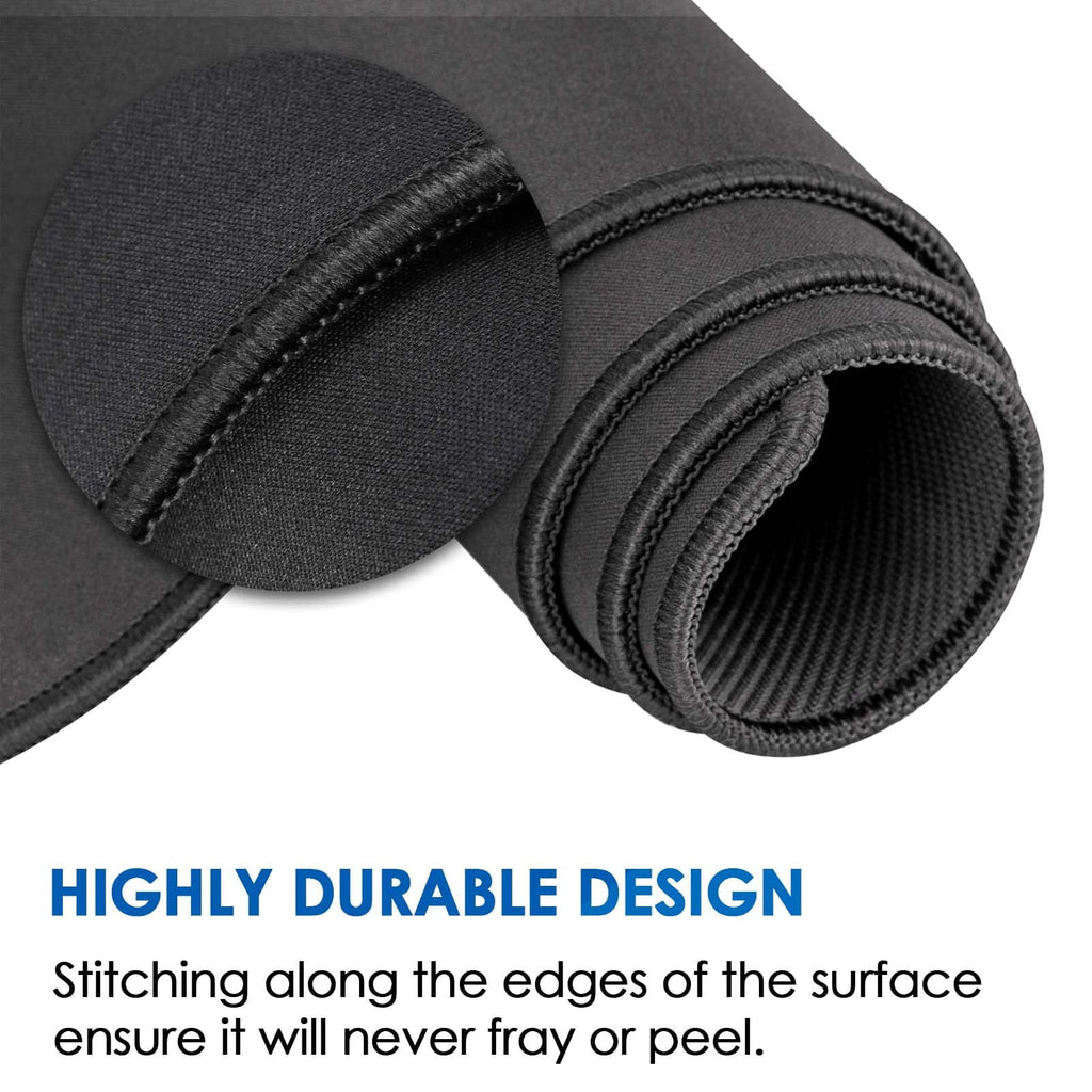 Large Gaming Mouse Pad Desk Mat, Superior Micro-Weave Cloth for Precise Mouse Control, Non-Slip Rubber Base, Stitched... - Image 3