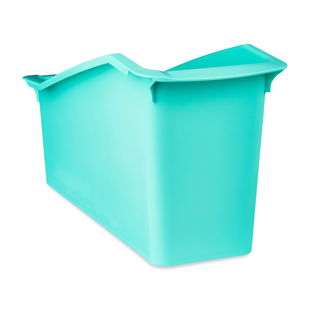 Plastic Desktop Book Organizer Bin, Spearmint, 9-Pack - Image 2
