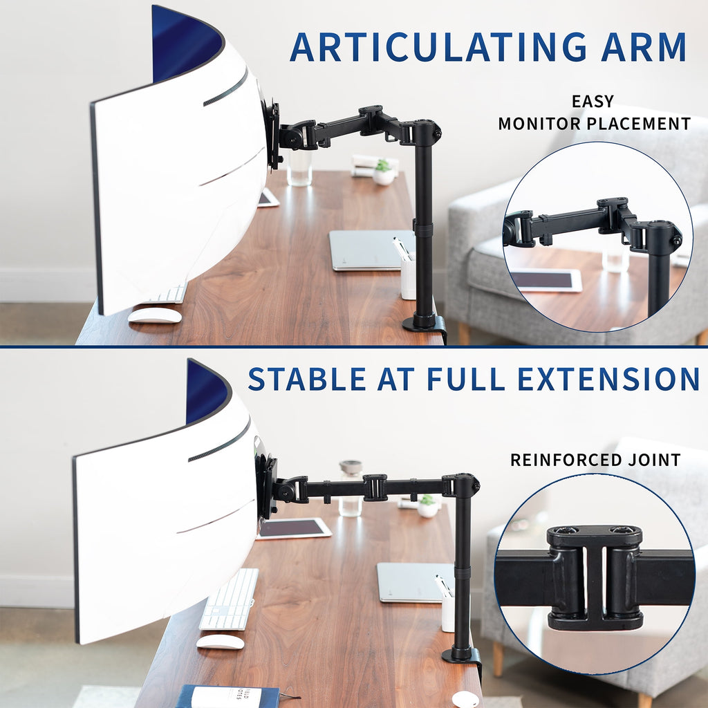 Single Ultrawide Monitor Desk Mount Stand for Computer Screens up to 49" - Image 5