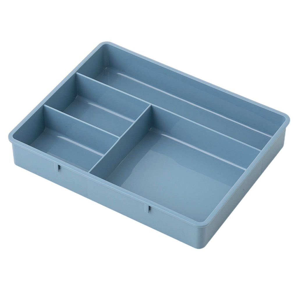 Desk Drawer Organizer, Plastic Drawer Organizer Tray with 4 Compartments, Desk Organizer for Office Supplies, Desktop... - Image 2