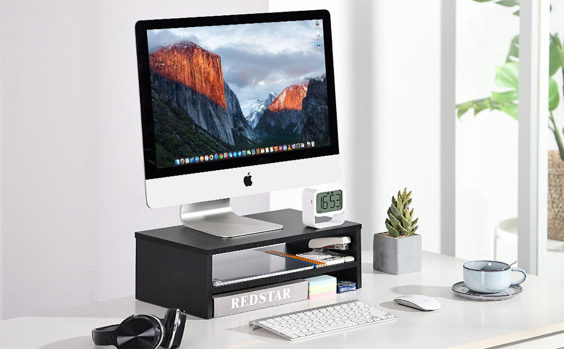 Computer Monitor Riser Desktop Stand with Storage Space 2, 528 oz - Image 2