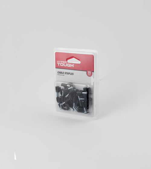 25 Piece Coaxial Cable Staples, Black - Image 2