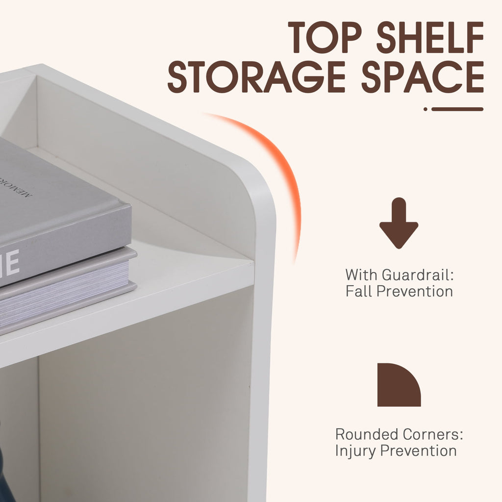 Desktop Bookshelf, Office Desktop Shelf, Wood Desk Hutch for Computer Desk, Adjustable Display Rack, Multipurpose Desktop Bookshelf Storage - Image 6