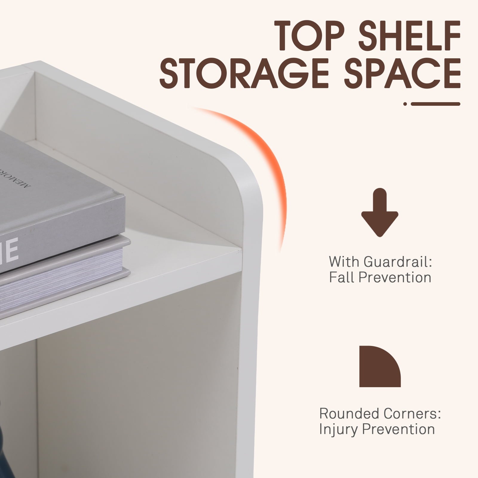 Desktop Bookshelf, Office Desktop Shelf, Wood Desk Hutch for Computer Desk, Adjustable Display Rack, Multipurpose Desktop Bookshelf Storage - Image 6