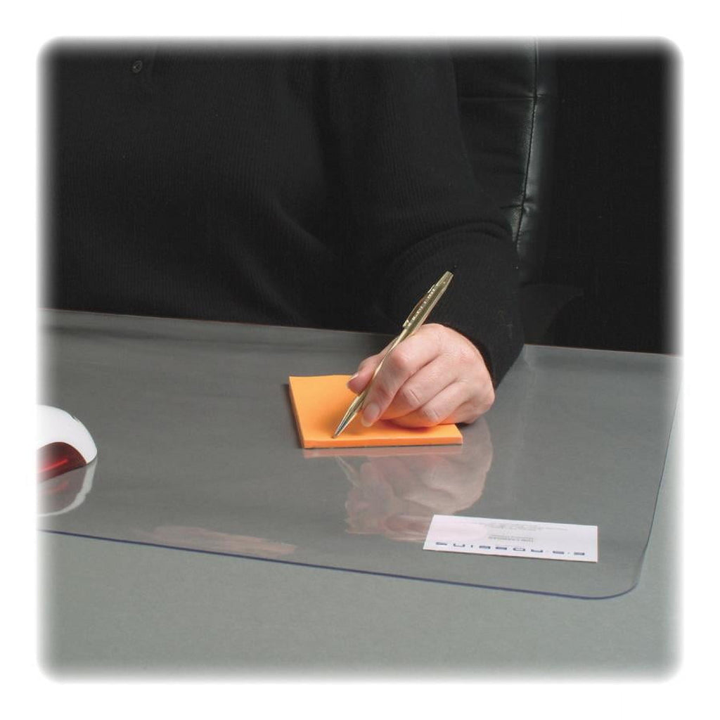 Rectangular Crystal-clear Desk Pads - Rectangle - 24" Width X 19" Depth - Polyvinyl Chlride (pvc) - Clear - Image 3
