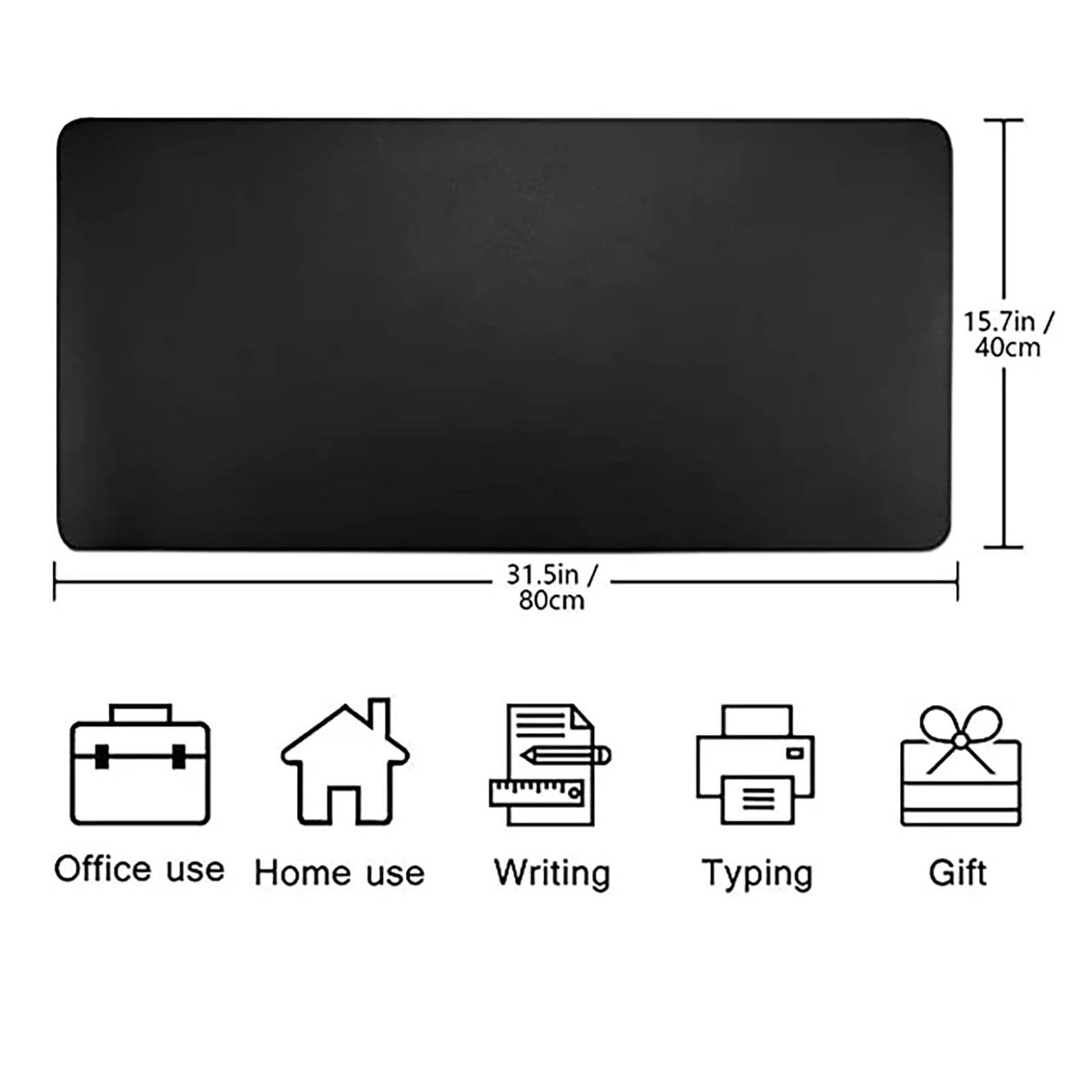 Leather Desk Pad Protector Large PU Leather Desk Mat Non-Slip Office Writing Pad Laptop Mat Home Office Desk Accessor... - Image 3