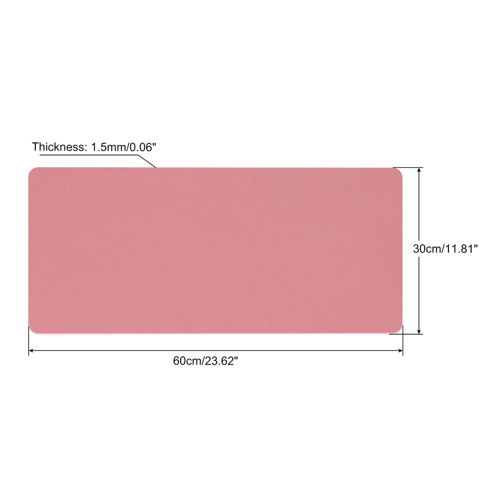 Unique Bargains Desk Mat Protector Non-Slip Mouse Pad for Office Home Pink 30x60 - Image 2
