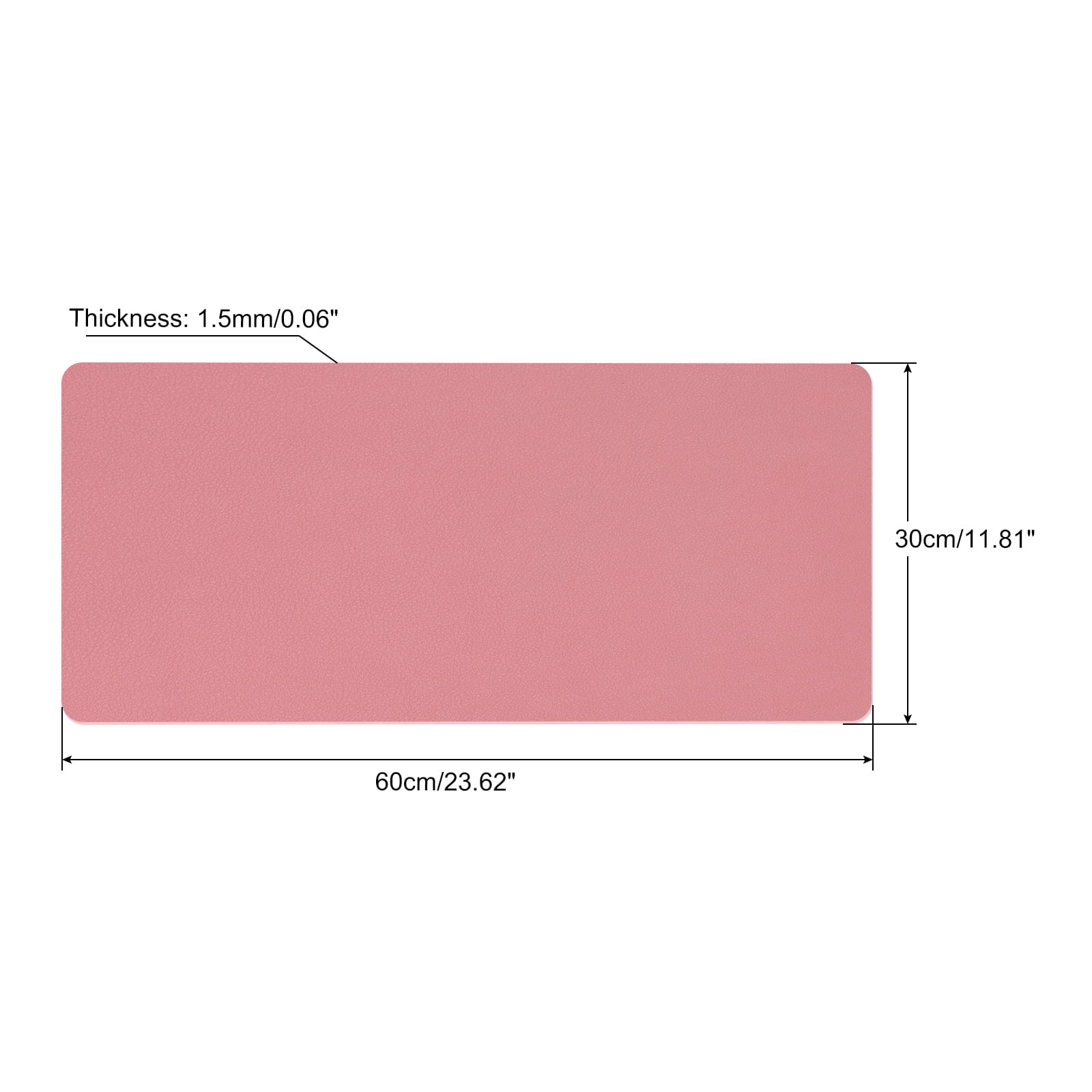 Unique Bargains Desk Mat Protector Non-Slip Mouse Pad for Office Home Pink 30x60 - Image 2