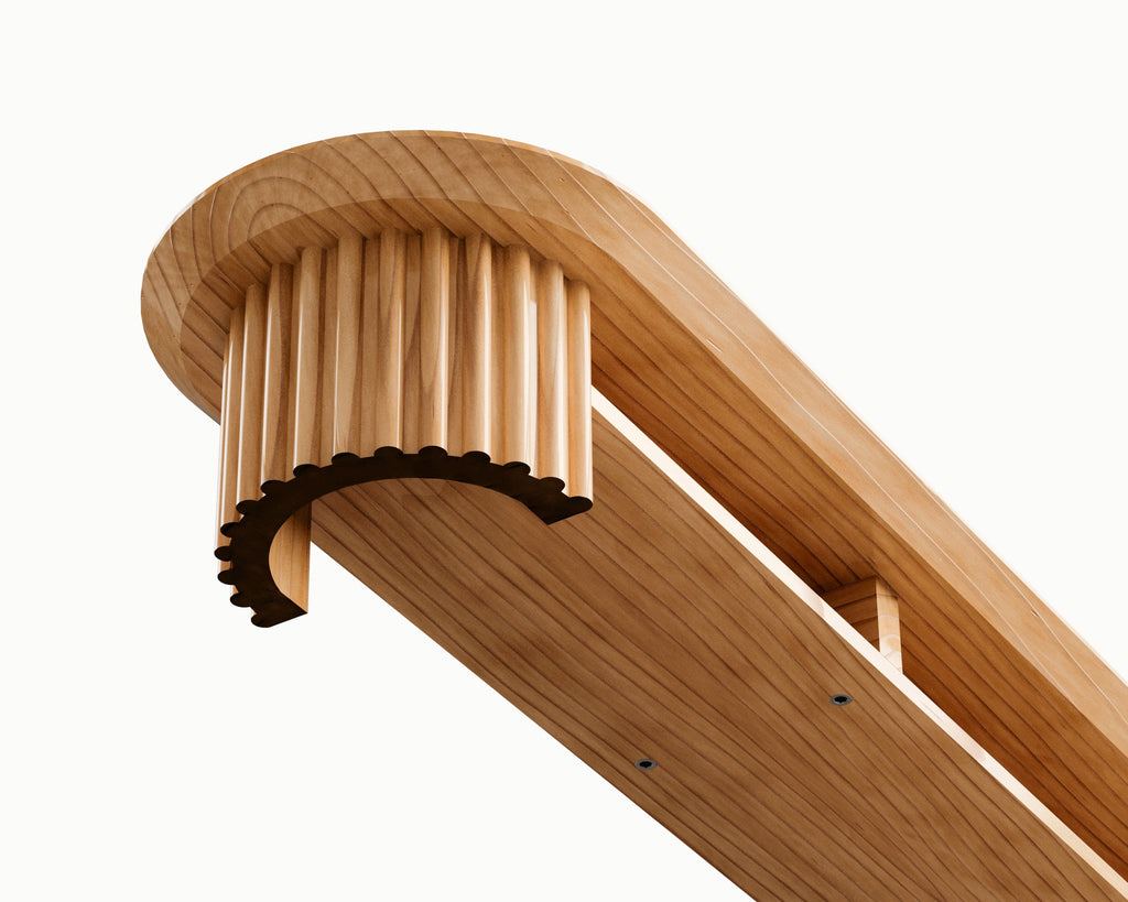 Horizon Monitor Stand - 46 Inch Large Solid Wood Riser for Desk, Supports Up to 50 lbs | Available in Walnut, Black, ... - Image 5