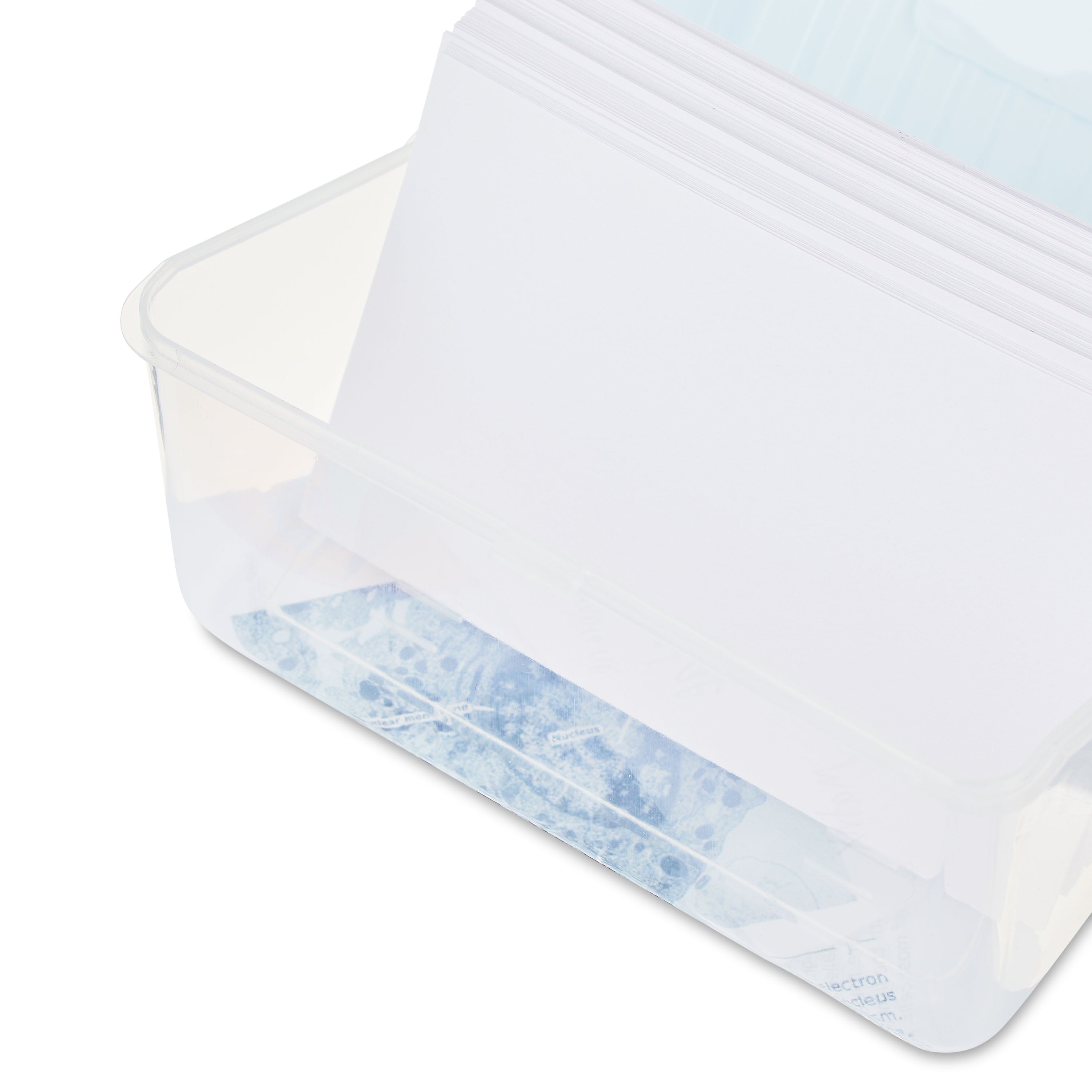 Box, 3" x 5", White, Plastic Organizer For Home & Office White - Image 5