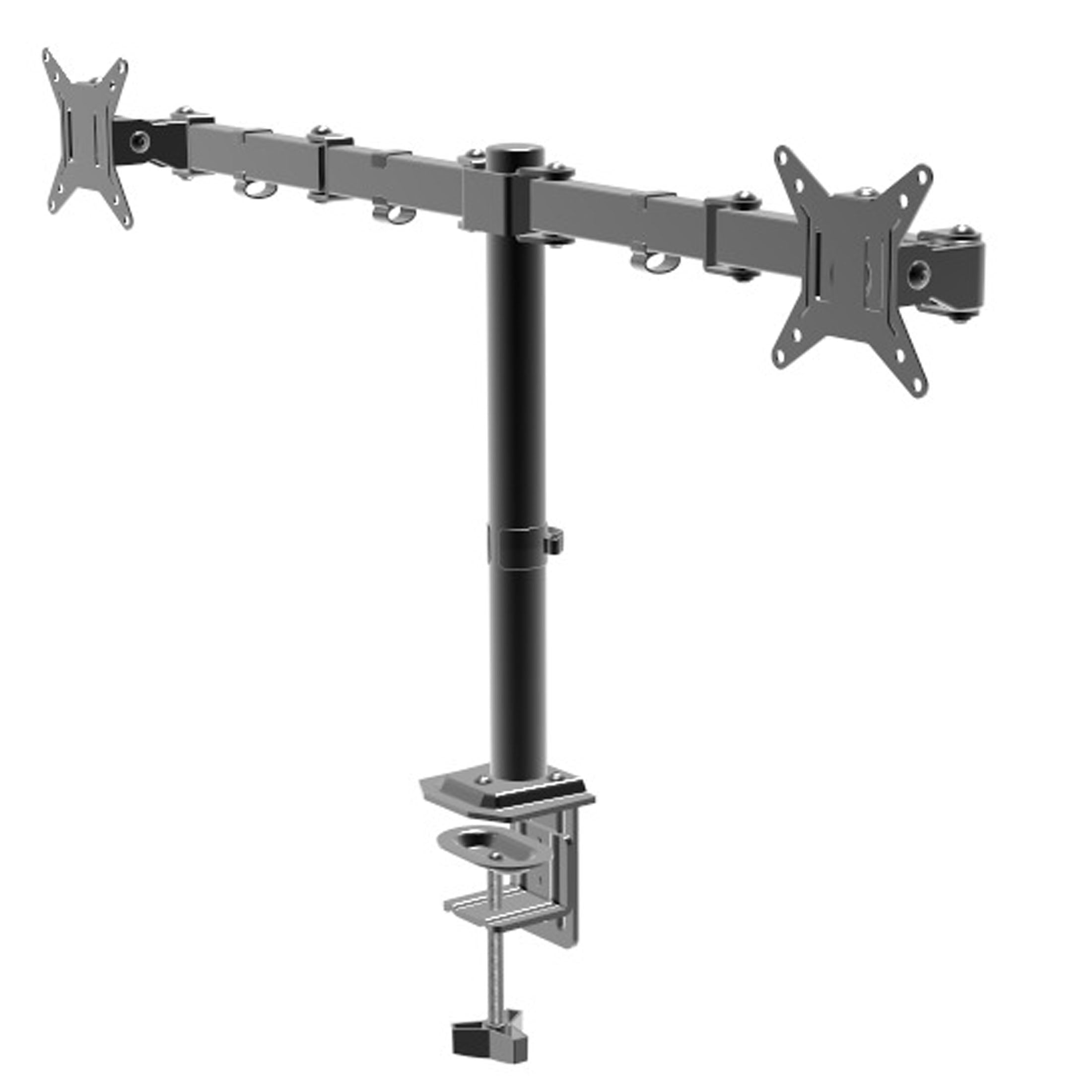 Full Motion Dual Monitor Desk Mount, Fits 2 Screens Up to 32 inches - Rotate, Tilt & Swivel - Image 3