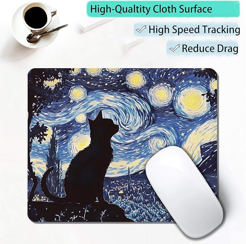 with Non-Slip Rubber, Small Square Design for Wireless Laptop & Computer s for Desk, 9.5 x 7.9 inch Smooth Surface fo... - Image 3