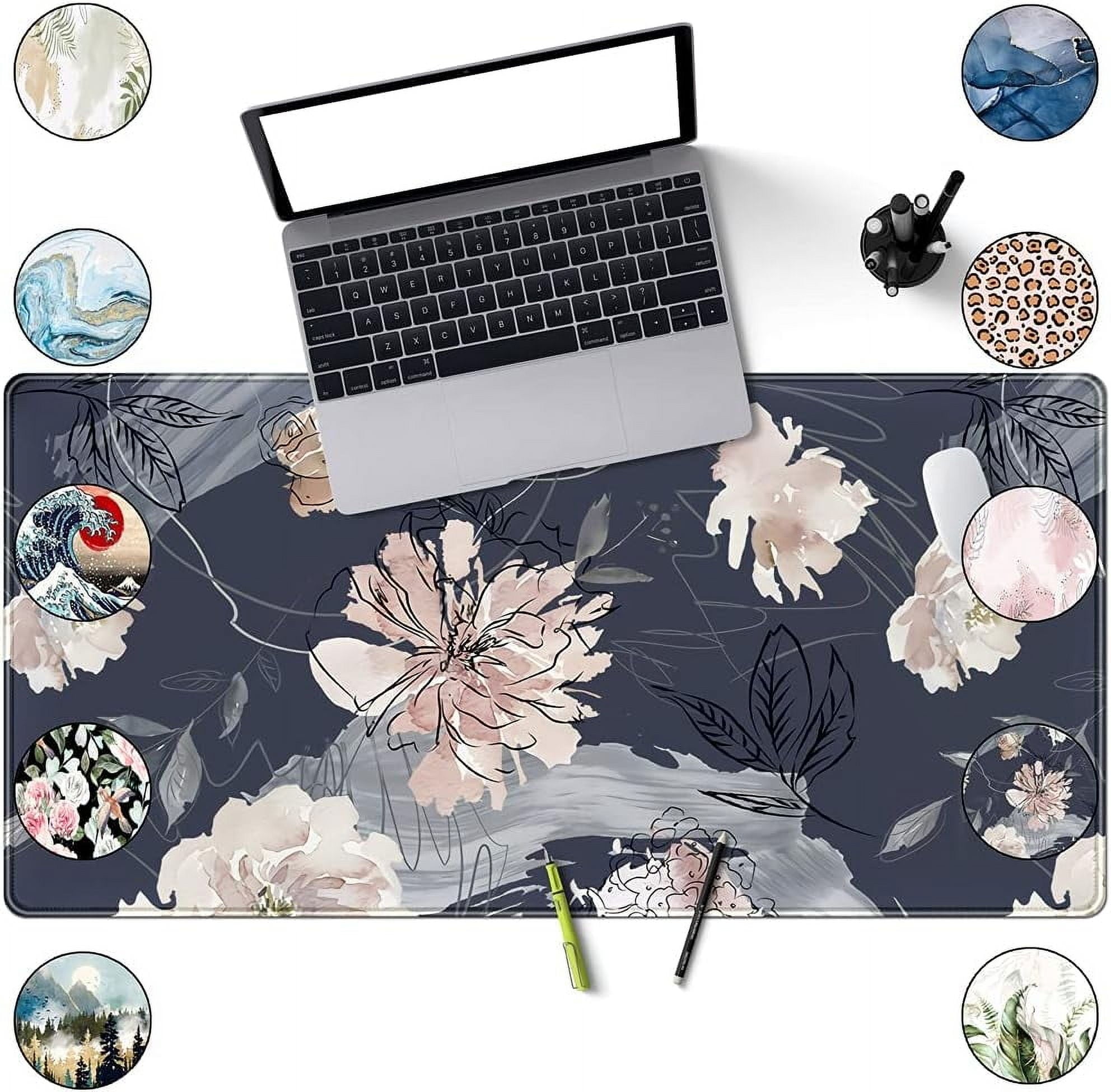 XL Mouse pad Gaming Mouse Pad (31.5x15.7 in), Large Non-Slip Rubber Base Mousepad with Stitched Edges, Waterproof Keyboard Mouse Mat Desk Pa - Image 3