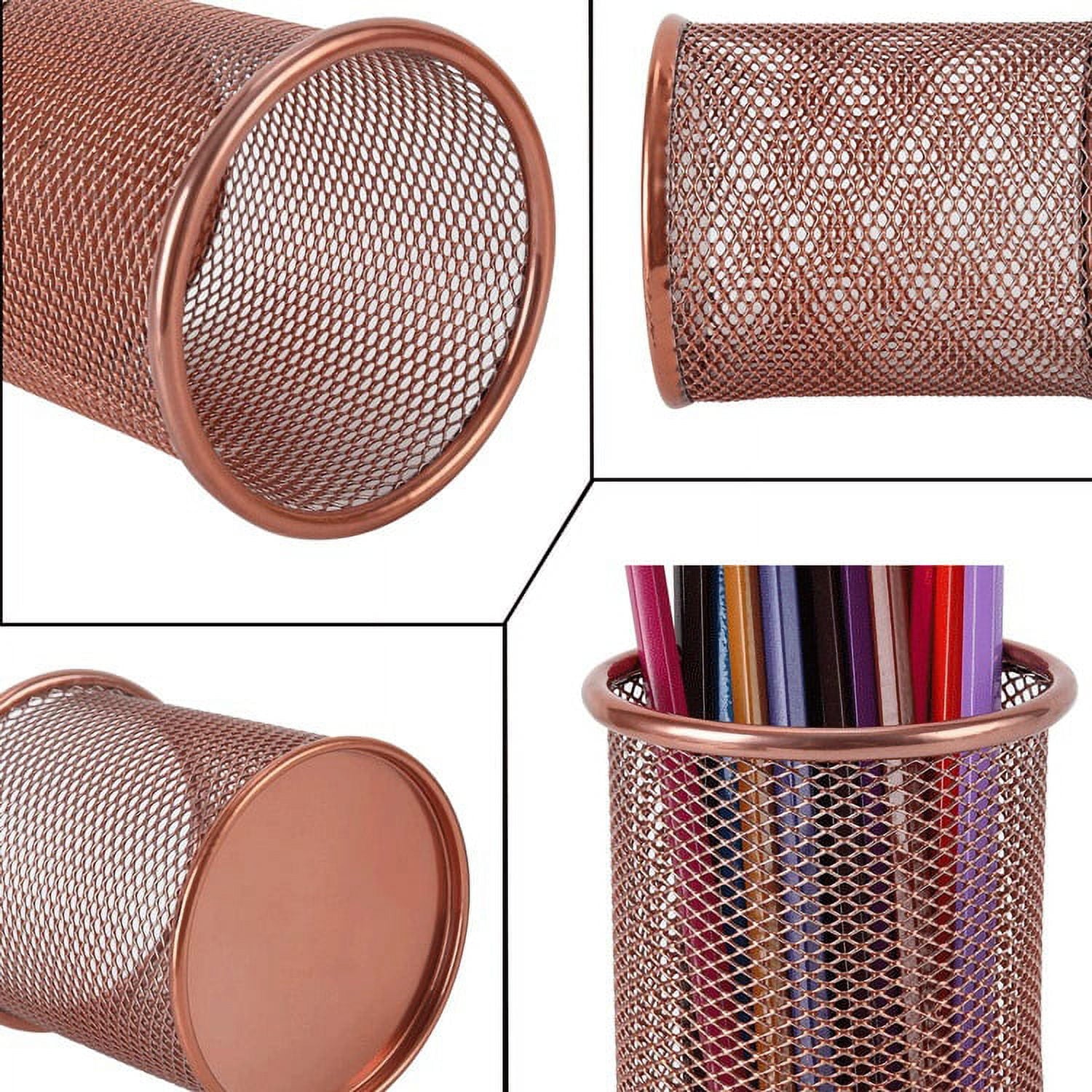 Yapicoco Desk Organizer Set Office Supplies Caddy, Desk Accessories Set Includes Pen Pencil Cup Holder, Pen Organizer, Mail Organizer, Stick - Image 2