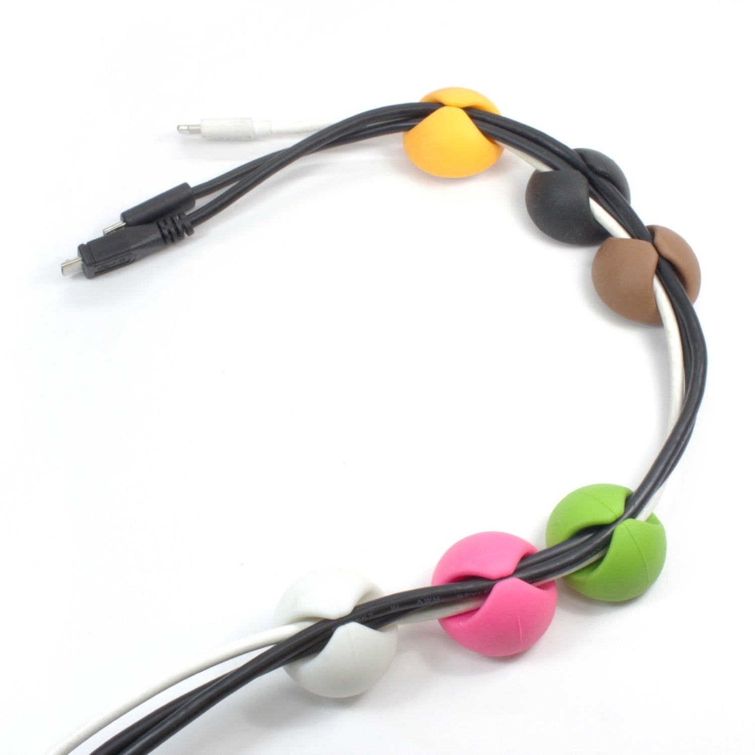 6 Pack Multicolor Hardware Cable Organizer Cord Management System Multipurpose Cable Clip Desktop Cable Organizer - Image 5