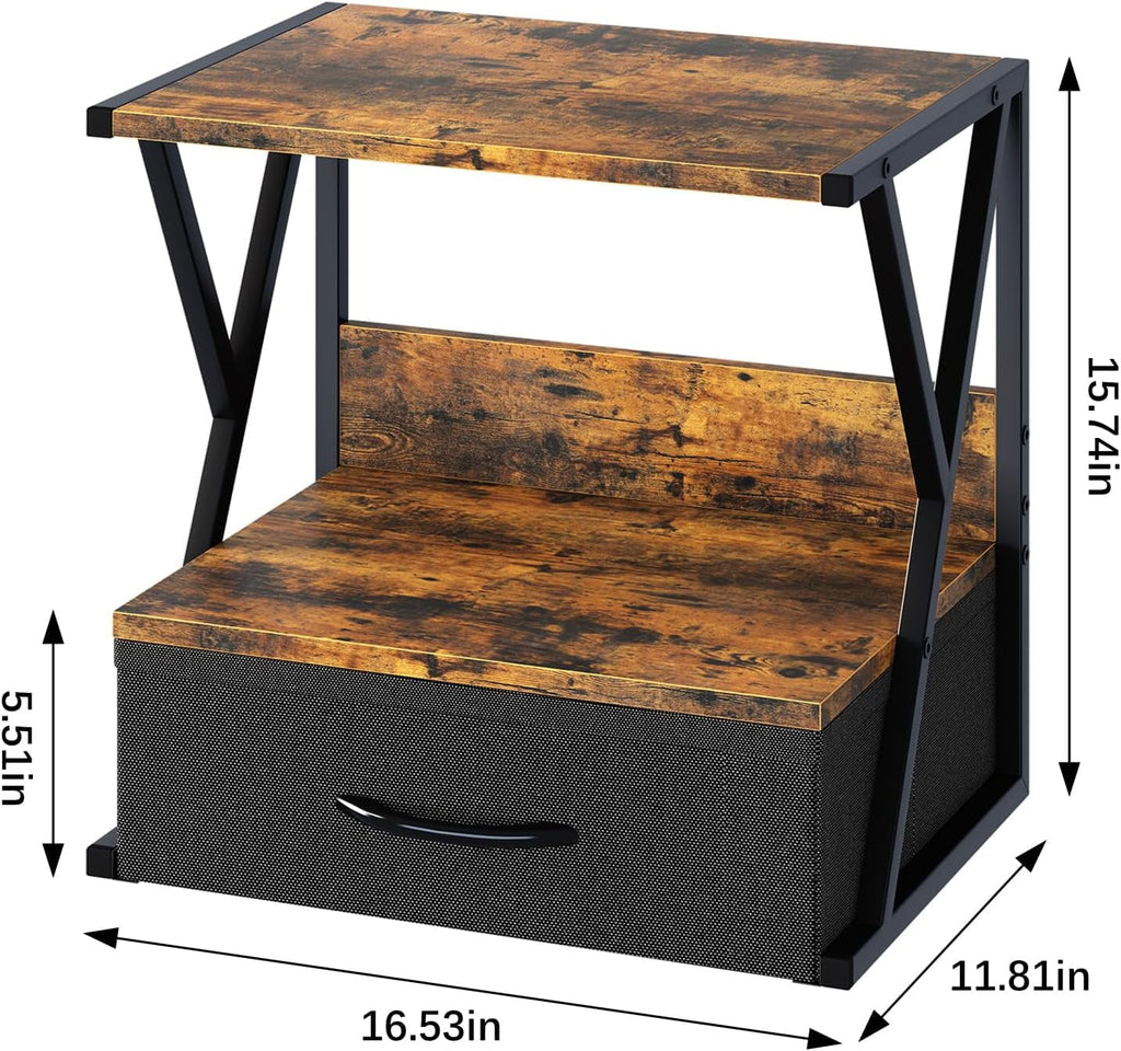 For Desk With Storage Drawer, 2 Tier Desktop Or Under Desk Shelf, Multi-Purpose Desk Organizer For Home Office, fit F... - Image 2
