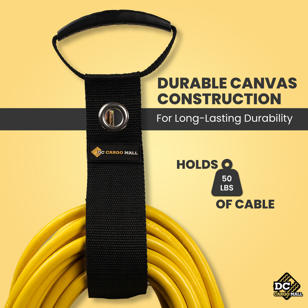 "4-pack, Extension Cord Organizer for E-Track – Keep Cords, Cables, and Hoses Organized On E-Track - 17” Hook & Loop ... - Image 5