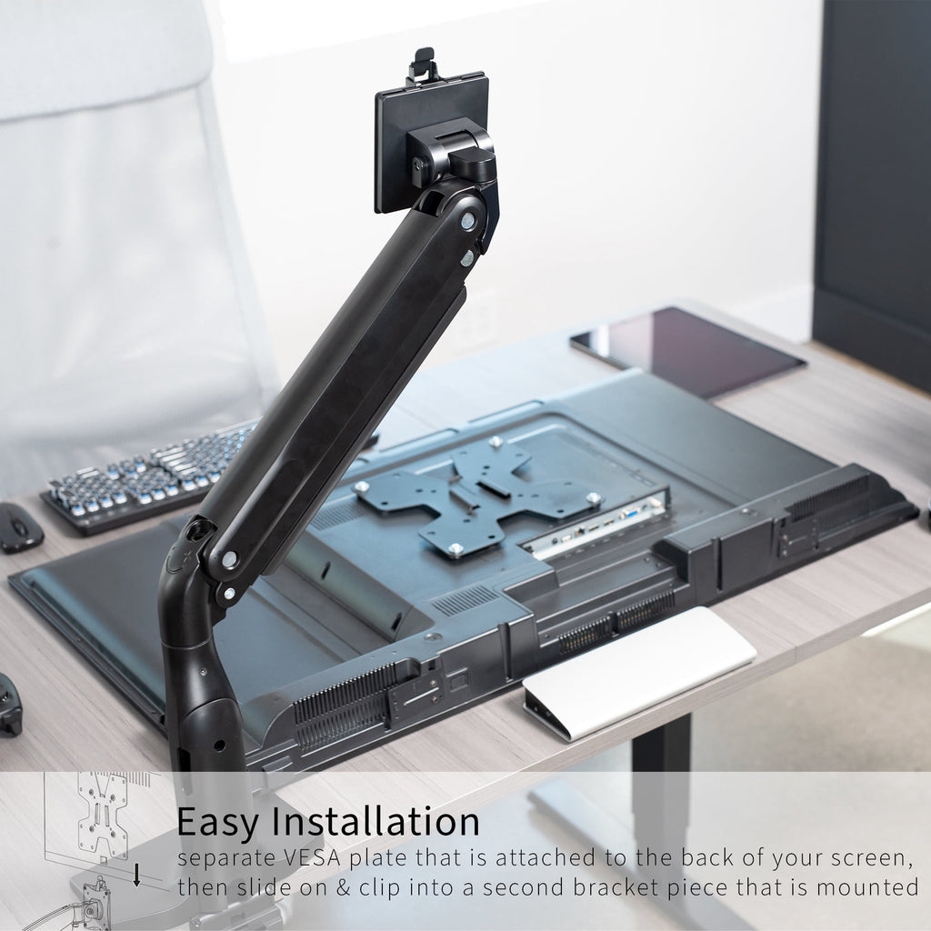 Black Large Adapter VESA Bracket Kit, Monitor Wall Mount, Stand Attachment - Image 5