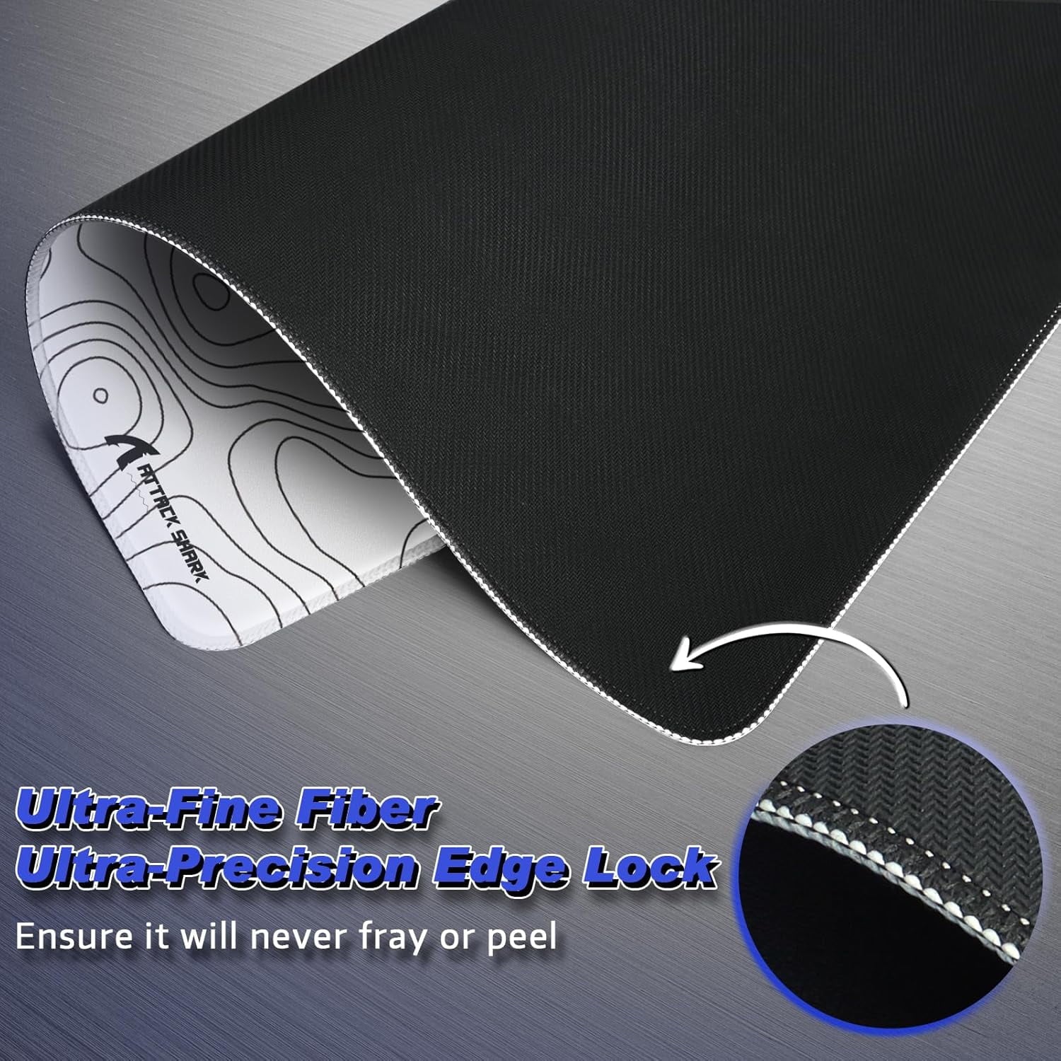 Gaming Mouse Pad for Esports Speed Large Mouse pad for Desk Waterproof Surface Stitched Edges and Anti-Slip Rubber Ba... - Image 4