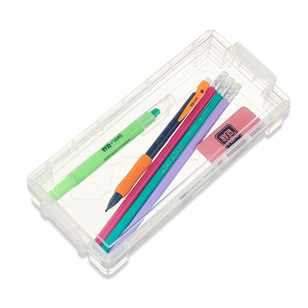 (8 pack) Slim Plastic Storage Box, Clear Desktop Organizer New, 1 Couner per Pack - Image 6