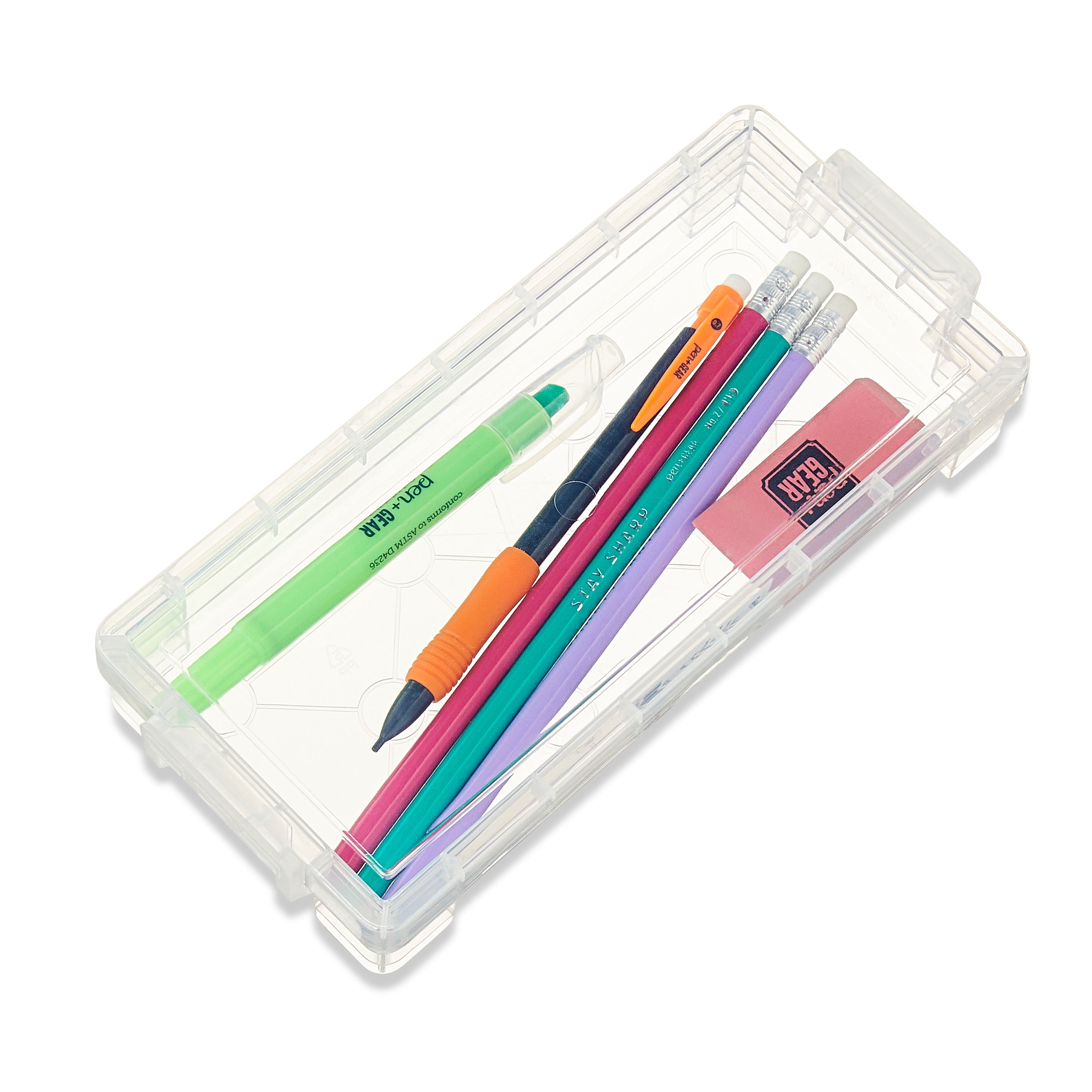 (8 pack) Slim Plastic Storage Box, Clear Desktop Organizer New, 1 Couner per Pack - Image 6
