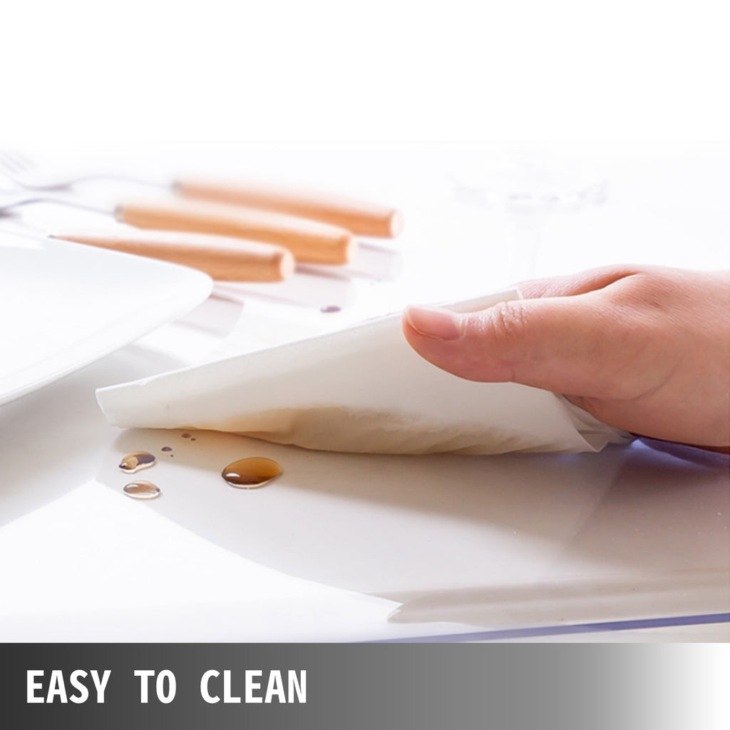 VEVOR Desk Cover Protector Clear PVC Desk Pad 44 x 90 Inch- 1.5mm Thick Transparent - Image 6