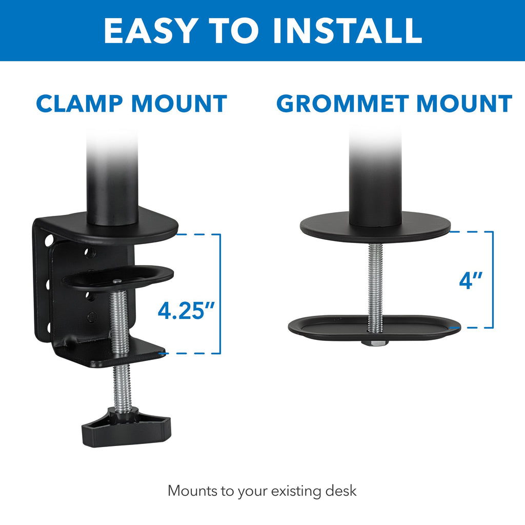 Monitor Mount and Desk Stand with Laptop Holder | Fits 17"-27" Computer Screens - Image 6