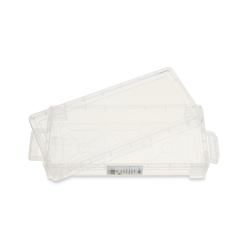 (8 pack) Slim Plastic Storage Box, Clear Desktop Organizer New, 1 Couner per Pack - Image 5
