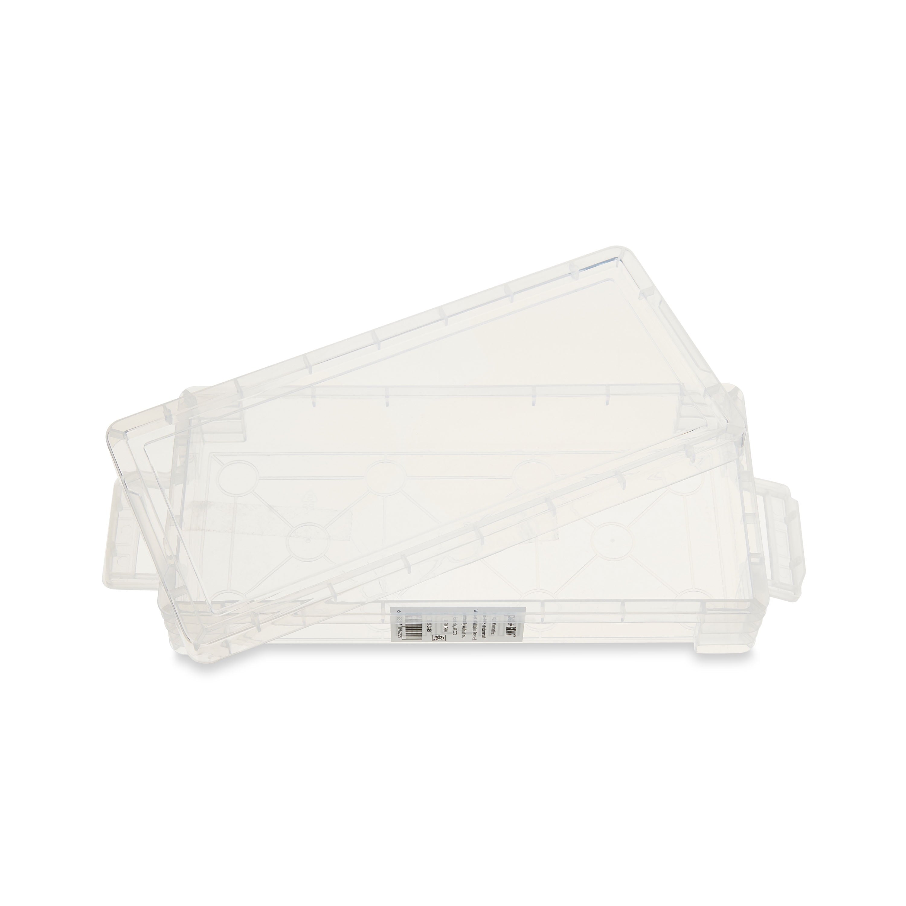 (8 pack) Slim Plastic Storage Box, Clear Desktop Organizer New, 1 Couner per Pack - Image 5