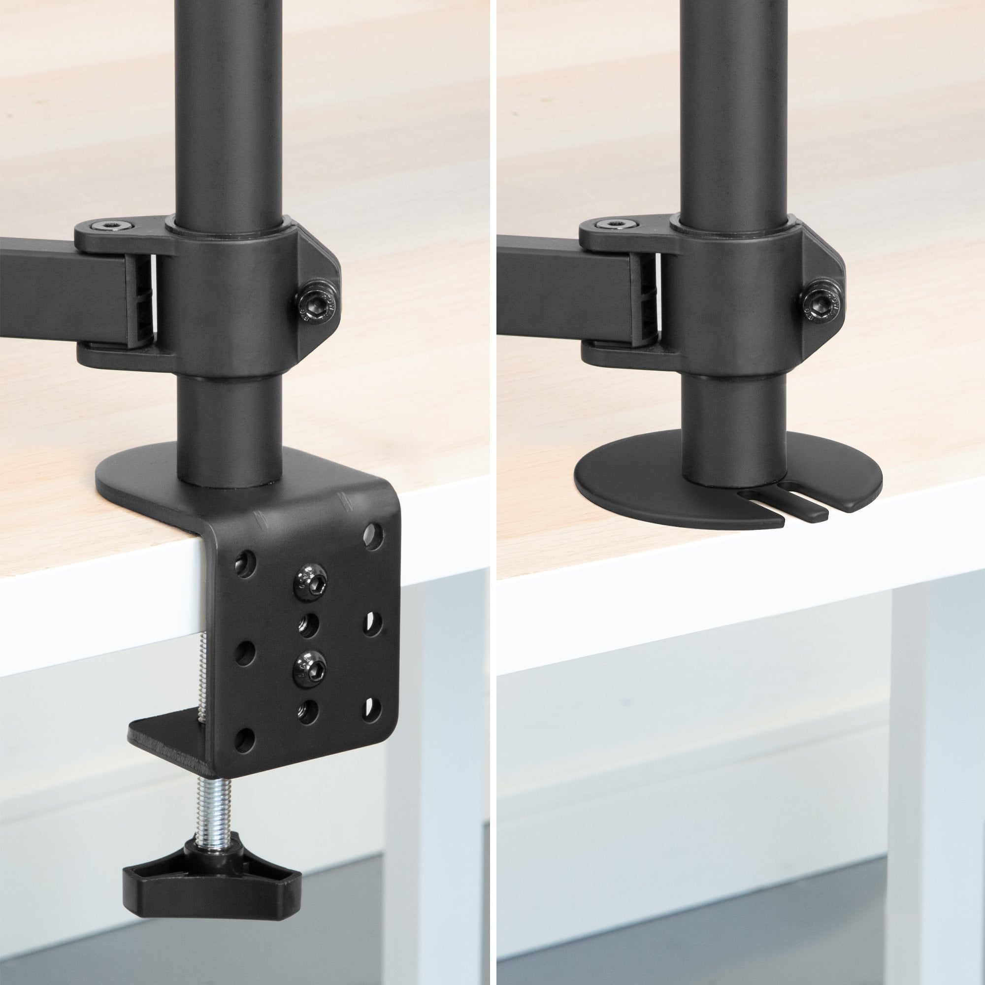 Monitor Mount and Desk Stand with Laptop Holder | Fits 17"-27" Computer Screens - Image 2