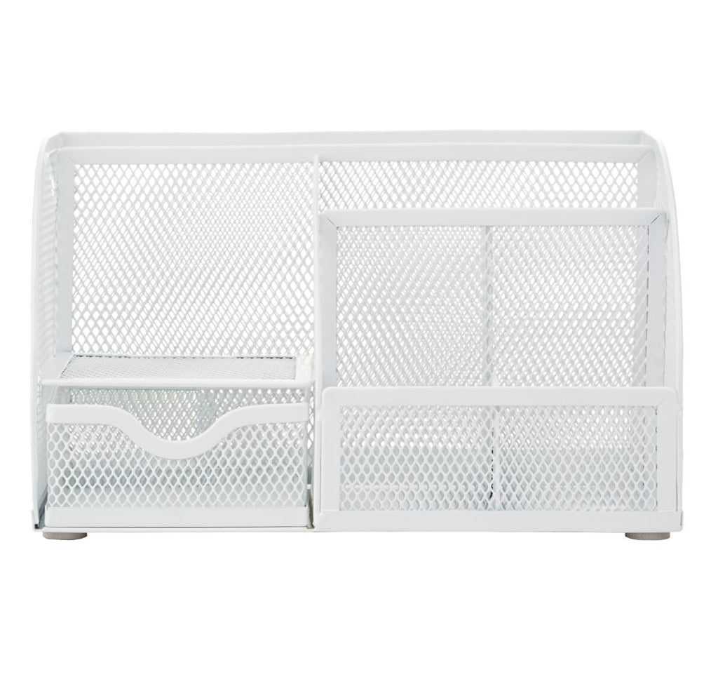 Wire Mesh Desk Organizer - White - Image 6