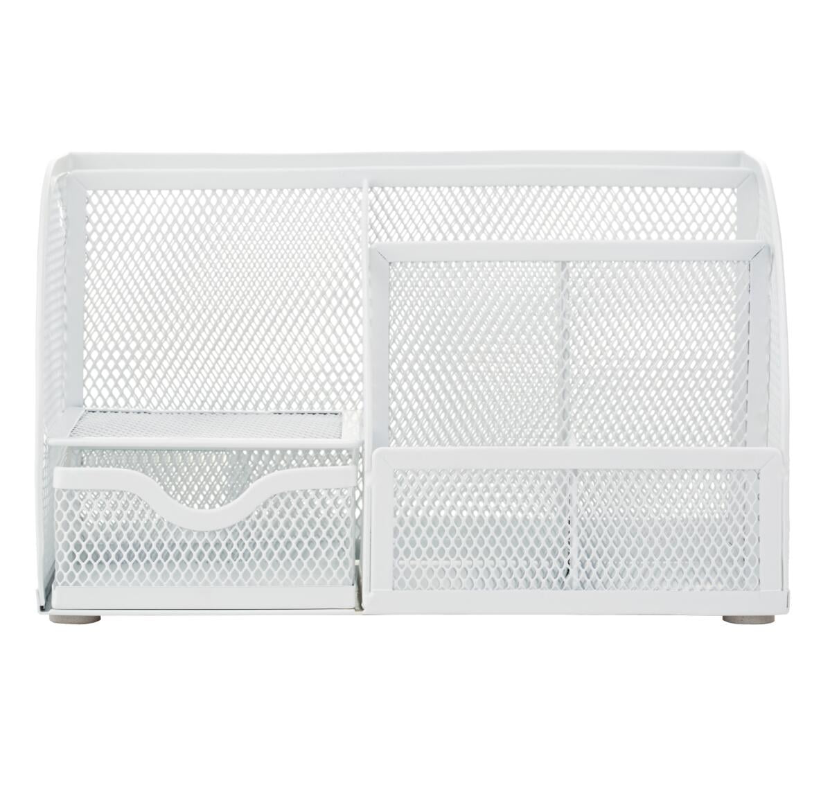 Wire Mesh Desk Organizer - White - Image 6