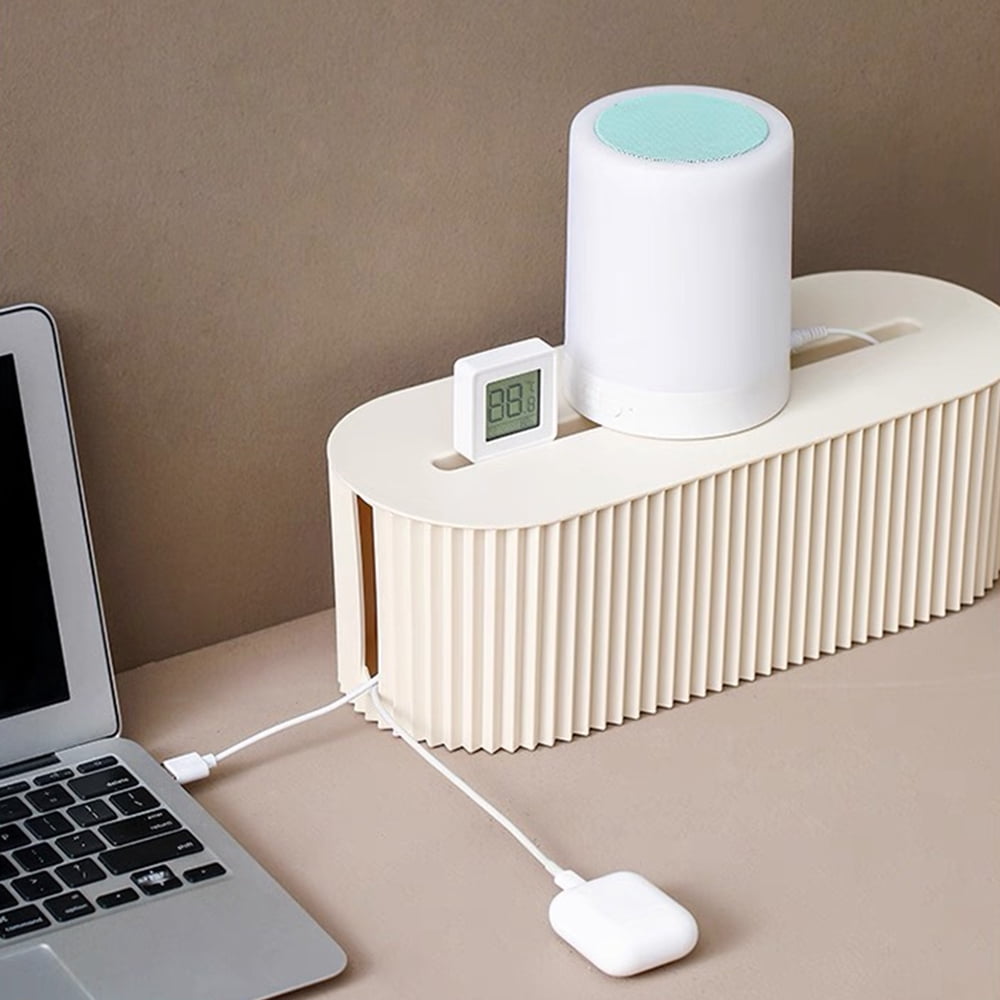 Cord Organizer Box for TV, Computer, Laptop, Cable Management and Power Strip Storage Solution - Image 4