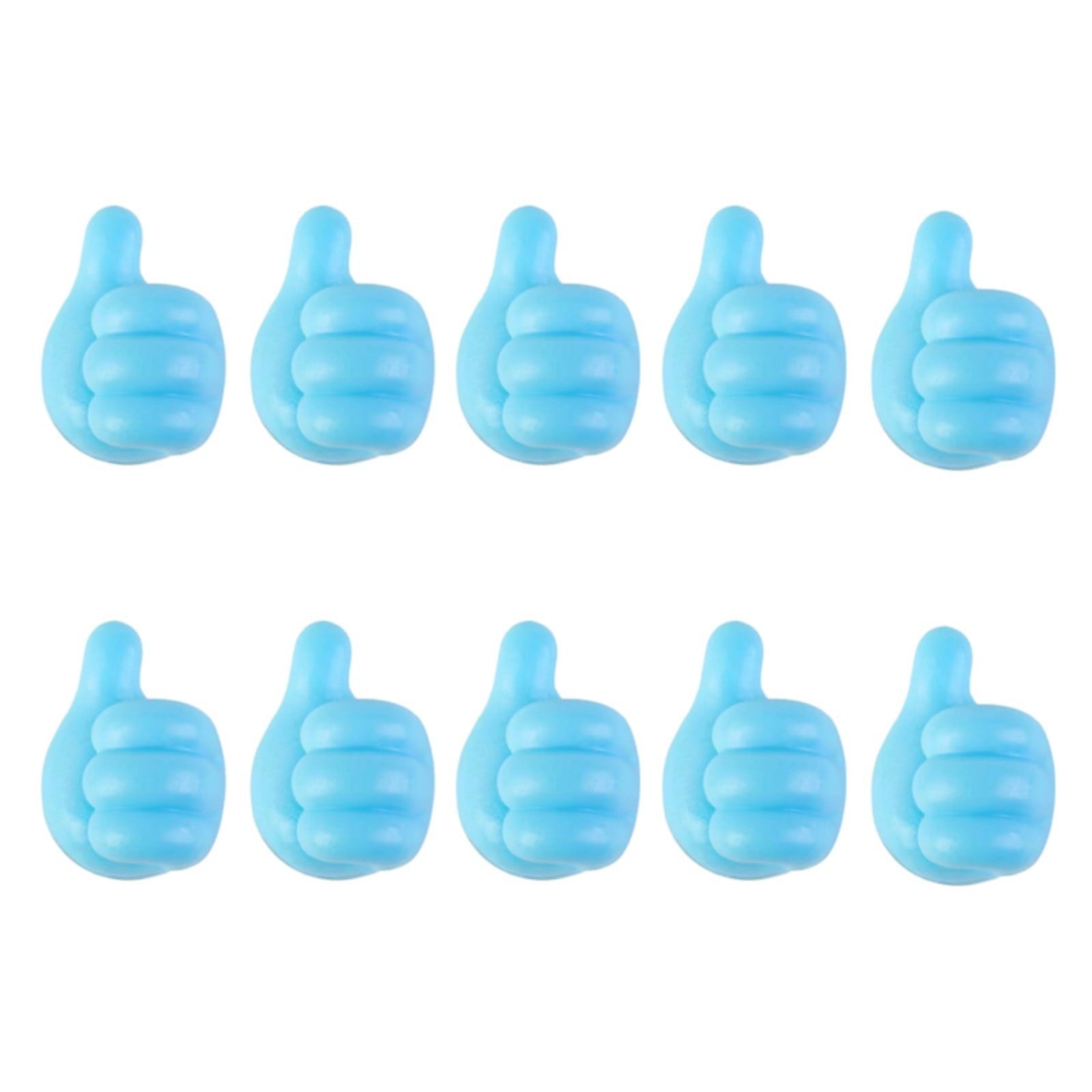 SLUOHZXI 10Pcs Cable Clips, Thumb Cord Holders, Silicone Wall Hook Cord Organizer for Desk Wall Car Nightstand, Cord Clips, Wire Holders, Ph - Image 2