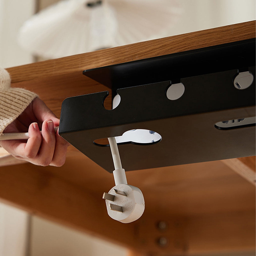 Under-desk Cable Management Rack Socket Organizer Wire Fixed Storage Slot Computer Desk Socket Fixed Punch-free Stora... - Image 4