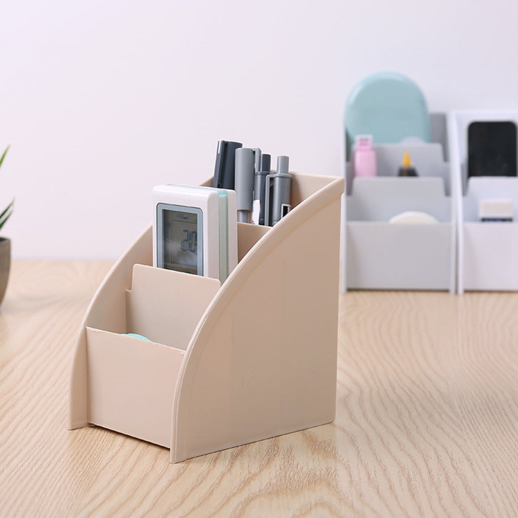 Cheers.US 3-Compartment Desktop Organizer, Beige - Image 3