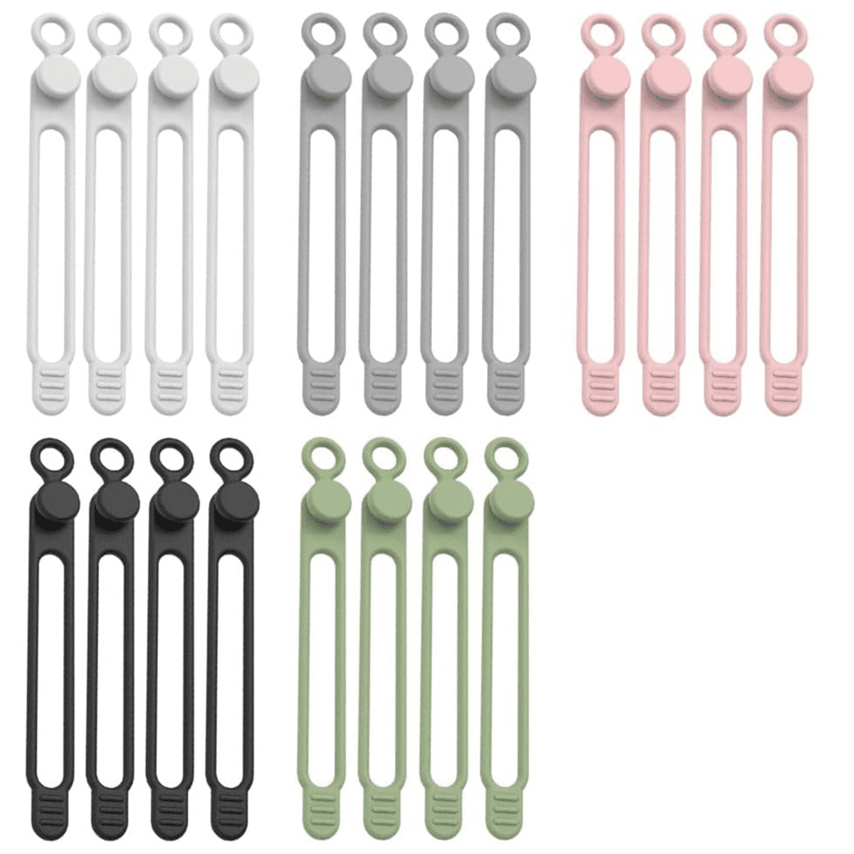Upgrade Silicone Ties Reusable Management Elastic Cord pwm25 - Image 2