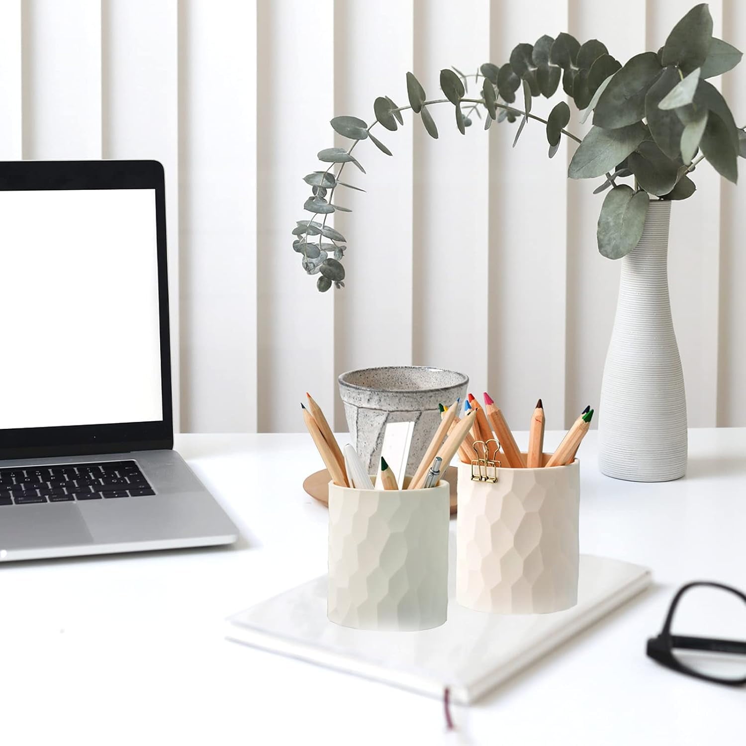 Silicone Pen Holder, Nordic Modern Minimalist Makeup Organizer for Desk, Waterproof Office Supplies, Multifunctional Desktop Pencil Pot for - Image 3