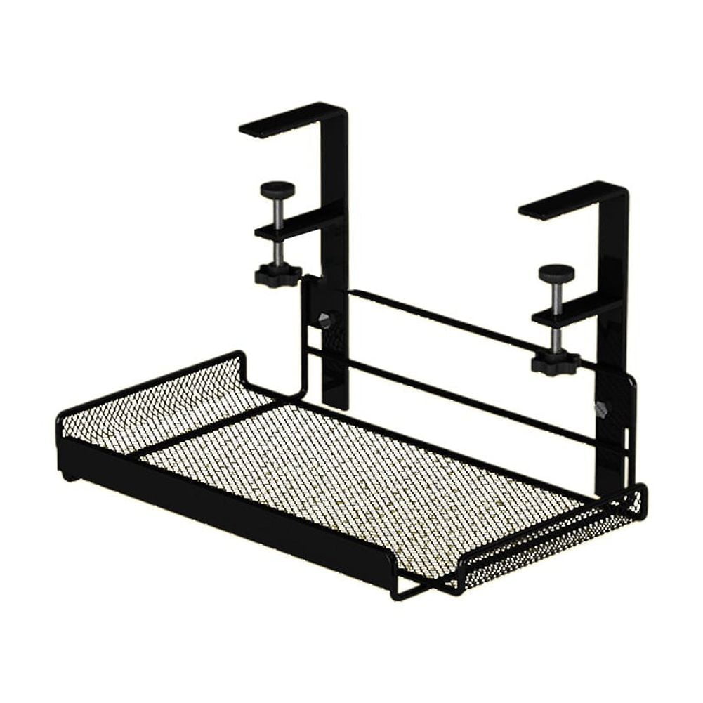 Under Desk Cable Management Tray, No Drill Cable Tray Organizers, Wire Management Tray Cable Rack with Clamp Mount, M... - Image 4