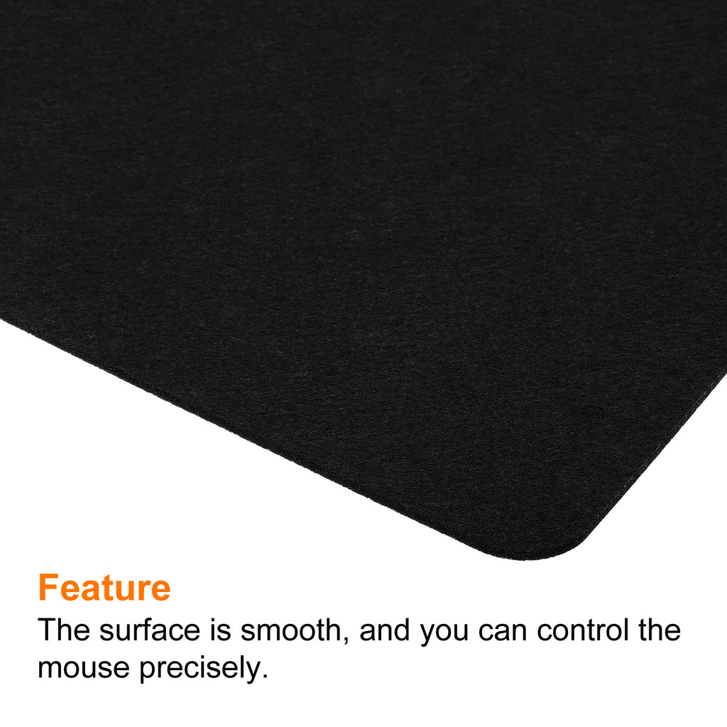 Felt Dual Side Desk Pad Writing Mat for Office Home Black 23.5x20 - Image 4