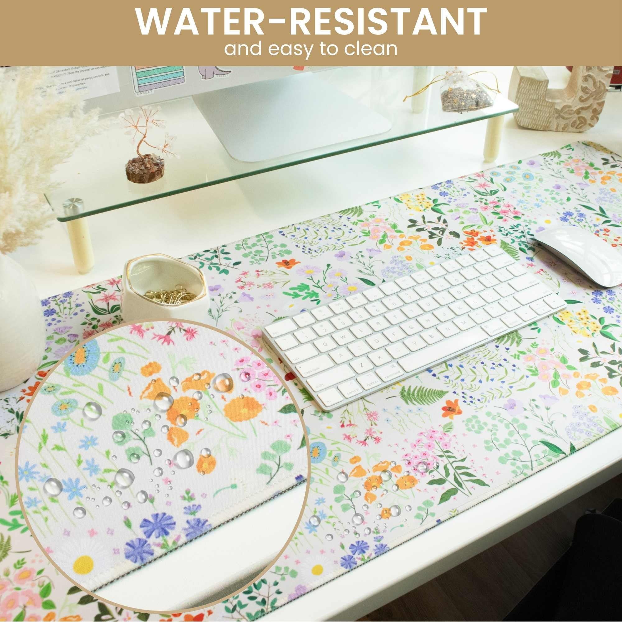 Large 15.5 x 35" Desk Mat, Garden Party - Image 6