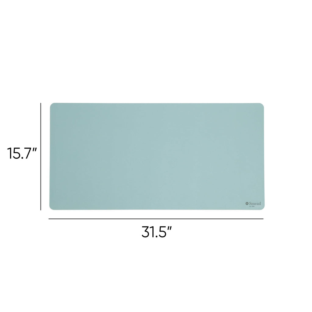 64835 Vegan Leather Desk Pads, 31.5" X 15.7", Light Blue - Image 2