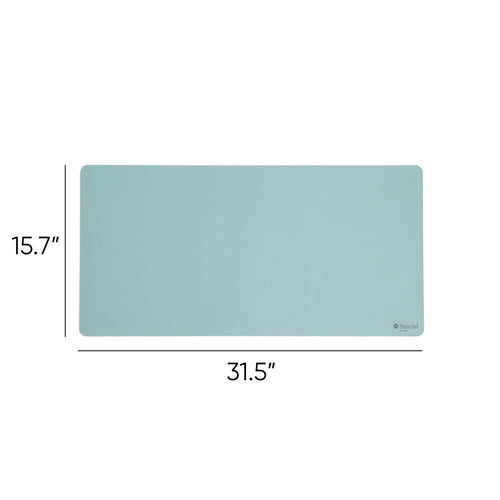 64835 Vegan Leather Desk Pads, 31.5" X 15.7", Light Blue - Image 2