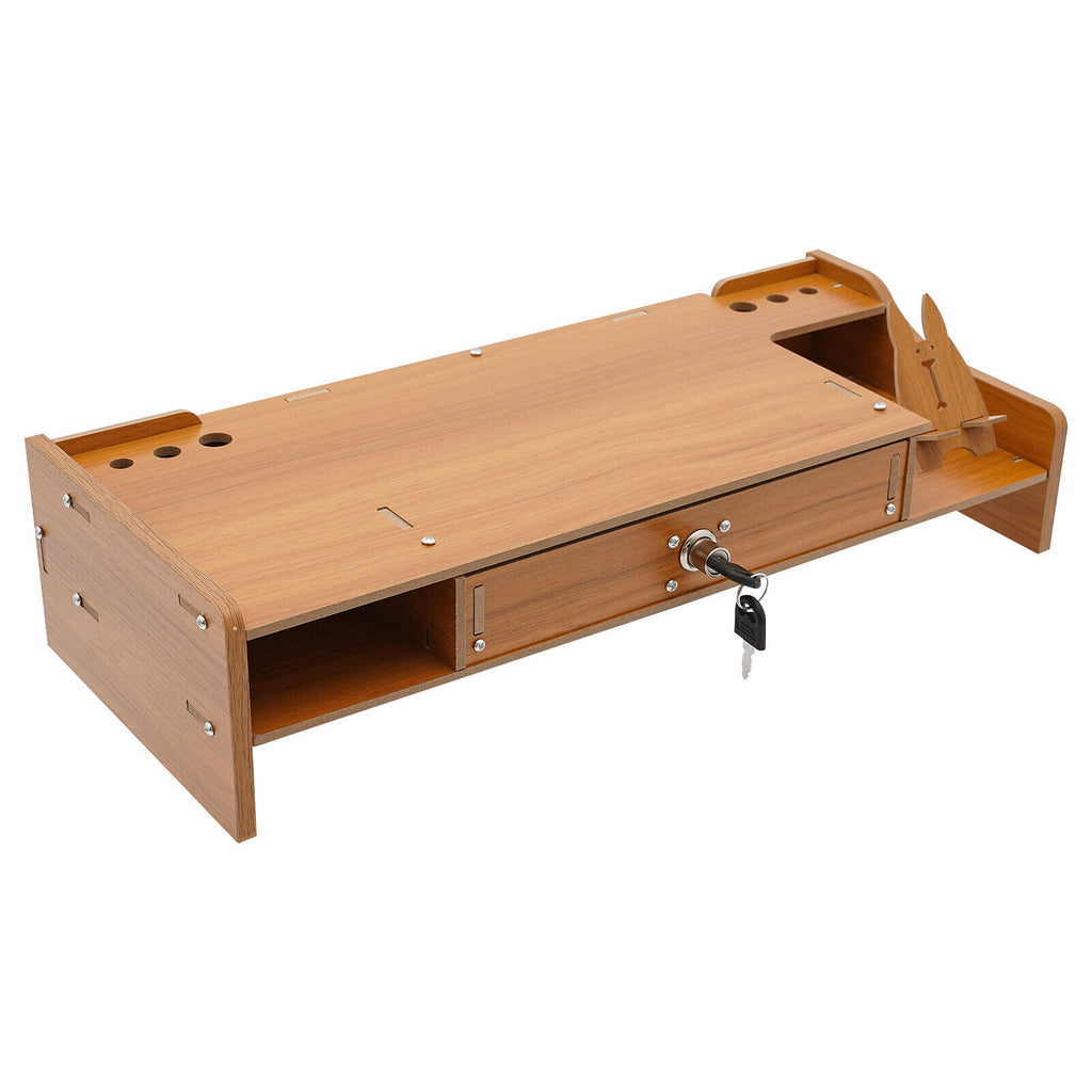 Rack w/ Drawer Computer/Laptop/PC Stand for Desk Organizer For Homes, Schools, Offices - Image 6