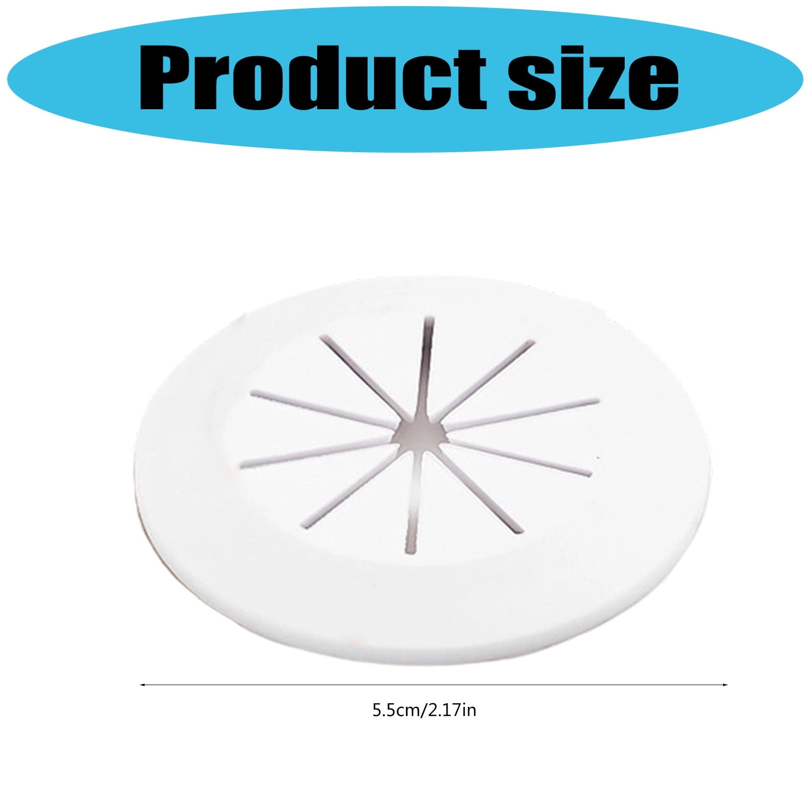 4PCs Cord Organizers, 55mm Cable Hole Covers for Desk Furniture Cabinet Wire Management - Image 3