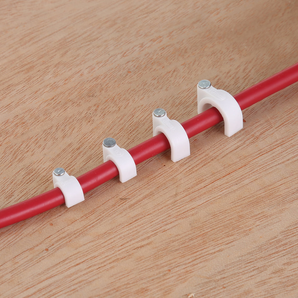 134-Piece Polypropylene Cable Clip Set for Wood and Masonry - Image 5
