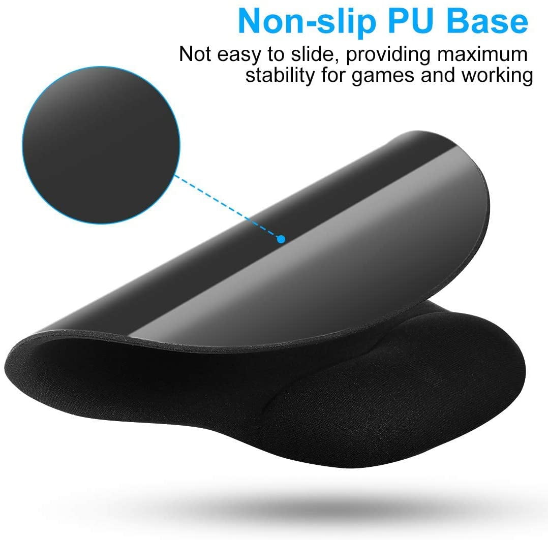Office & Gaming Mouse Pad with Wrist Support Gel Cushion Rest Desk Mat for Desktop Computer, Laptop, MacBook, Noteboo... - Image 6