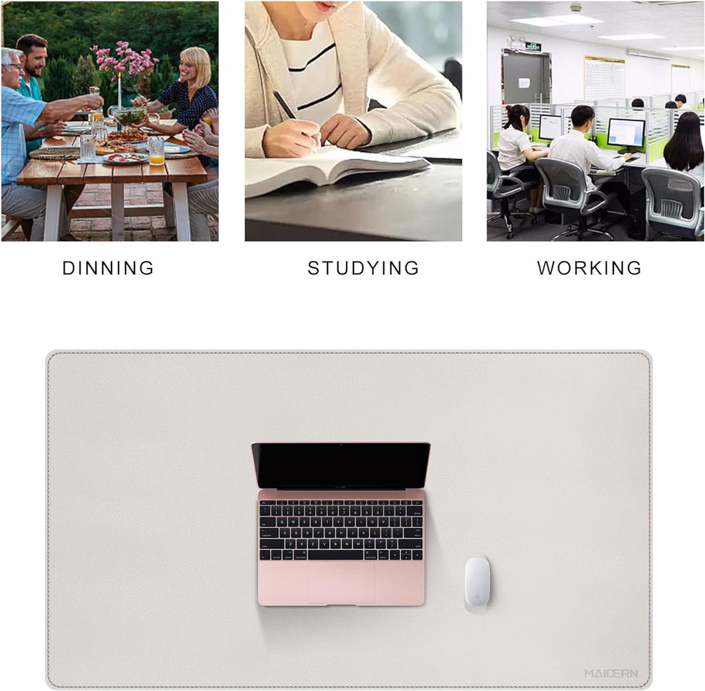 40”x 24” Desk Pad, Reversible Large Desk Mat, Cork & Large Mouse pad for Desk, Waterproof Computer Desk Pad for Gamin... - Image 6