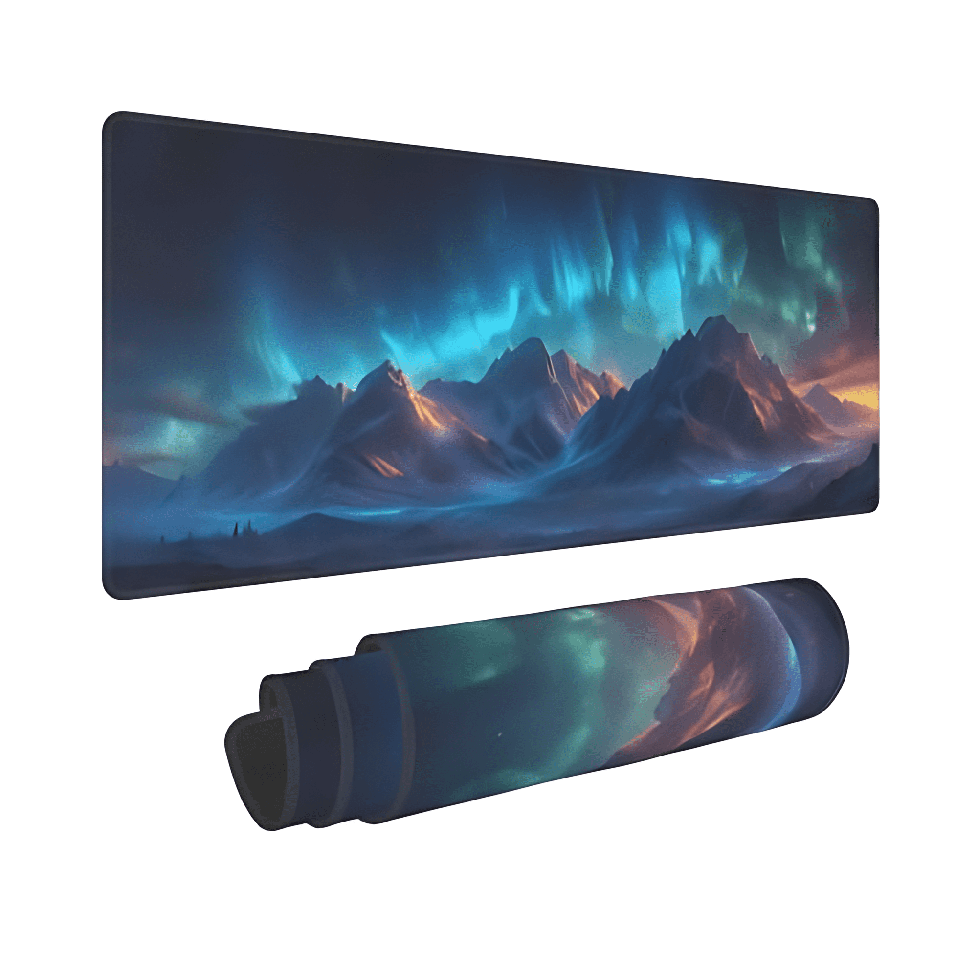 Aurora Gaming Mouse Pad Desk Pad, Extended XL Mouse Pad 31.5"x11.8" Long Computer Keyboard Mouse Mat Mousepad Non-Sli...
