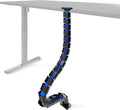 Under Desk Cable Management Spine, Magnetic Vertebrae Cable Management for Standing Desk, Length Adjustable Cord Orga...